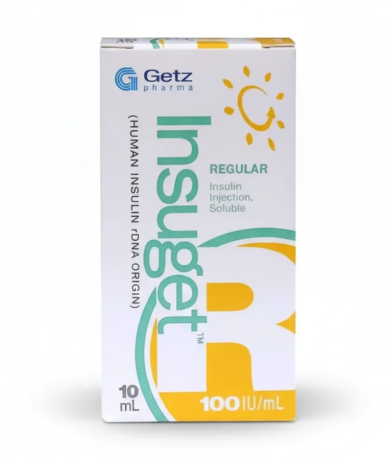 Insuget-R 100IU/ml Insulin. 1`s