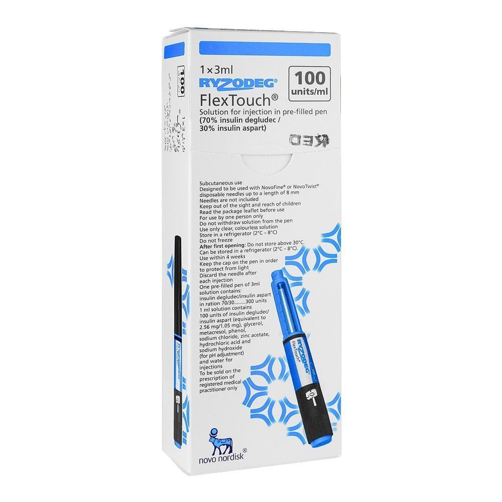 Ryzodeg FlexTouch Pen 100units/ml.1`s