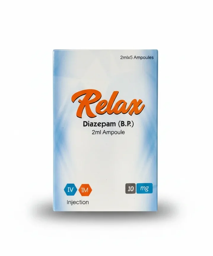 Relax 10mg IV/IM Inj. 5`s